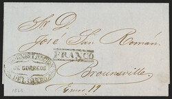 Matamoros, Mexico to Brownsville, Texas, Trans-Rio Grande. Folded ...