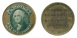 F. Buhl & Co., Detroit, 10c Green (EP41). Stamp well-centered with ...