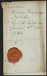 From Natchez Miss. (Spanish Dominion) to Georgia, 1785. Folded cover ...