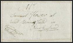 Natchez, Mississippi Territory to West Springfield Mass., 1800. ...