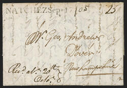"NATCHEZ Sep*17/05", Mississippi Territory. Clear strike of ...
