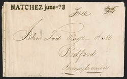 "NATCHEZ june*23" (1807), Mississippi Territory. Incredibly bold ...