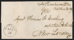 "NATCz MT Apr. 18" (1815), Mississippi Territory. Clear strike of ...