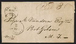 "NATCz MT May 2, 12" (1815), Mississippi Territory. Clear strikes of ...