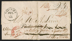 "NATCz MT Jul. 21" (1816), Mississippi Territory. Bold strike of ...