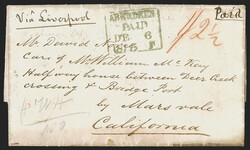 Washburn's Express. Pencil "Washburn Exp." with additional "WH/1.00" ...