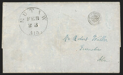 Eutaw Ala. Feb. 23 (1846). Circular datestamp in black with clear ...