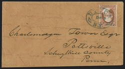 3c Orange Brown, Ty. II (10A). Position 68R5E noted on flap, ample ...