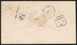 Great Britain, 1856, 6p Lilac (27; SG 68). Tied by barred "17" cancel ...