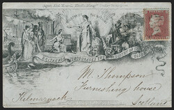 Great Britain, 1856 Industry Design, J. Valentine. With "(Agent) Abel ...