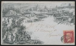 Great Britain, 1862 Civilization of America Design, J. Valentine ...