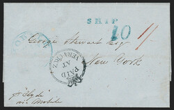 Great Britain Used Abroad, Mexico, 1850, "Paid at Vera Cruz" Crowned ...