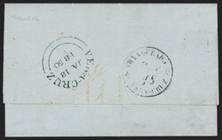Great Britain Used Abroad, Mexico, 1850, "Paid at Vera Cruz" Crowned ...