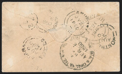 Nova Scotia, 1851, 3p Dark Blue (3; SG 2). Three large margins, just ...