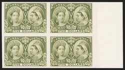 Canada, 1897, $5.00 Jubilee, Plate Proof on India (Unitrade 65P). ...