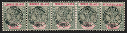 Leeward Islands, 1897, 5sh Green & Ultramarine (16; SG 16). ...