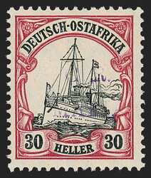 Mafia Island, 1915, 30h Lake & Black, Reddish Violet Overprint (NL30; ...