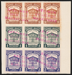 Ecuador, 1938 Ecuador Exhibition, 1939 Golden Gate, and 1939 New York ...