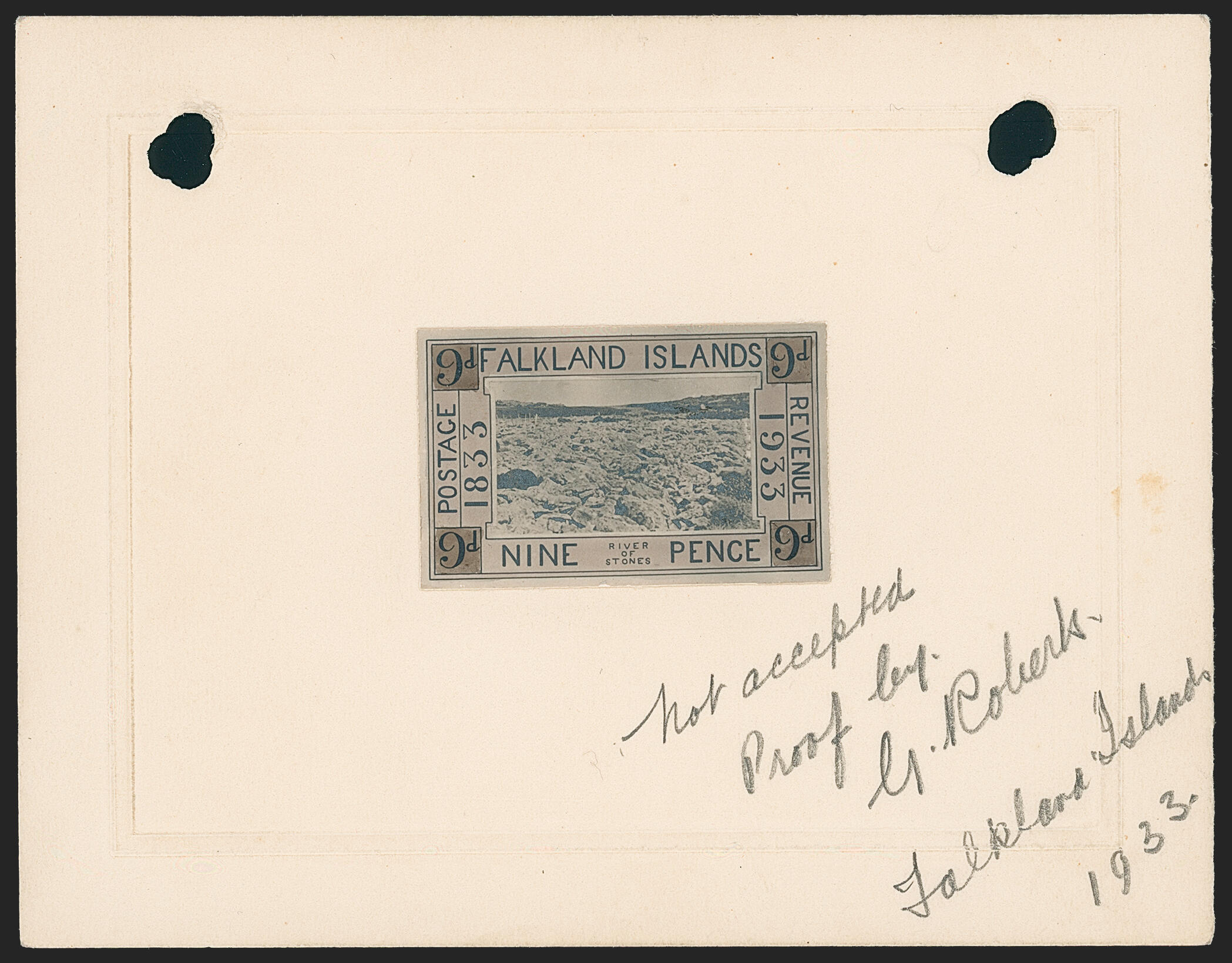 Image 2 for lot number 1002 for Robert A. Siegel - The Paul W. Schmid Collection: Falkland Islands 1933 Centenary Issue