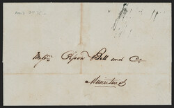 India, Cocanada, 1848, "COCANADA/Bearing" Framed Handstamp (Giles 2, ...