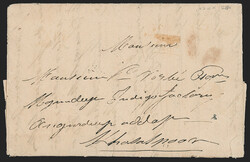 India (French Settlement), Chandernagore, 1826, "Chandernagore/Post ...