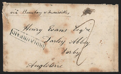 India, 1858 Military Cover and Letter from the Indian Rebellion ...