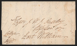 India, Allahabad, 1830, "ALLAHABAD/Pt Pd/18__" Circular Handstamp ...