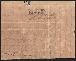 India, Alleppy, 1825, "ALLePPY/POST PAID" Oval Handstamp (Giles Add. ...