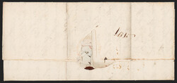 India, Bangalore, 1809, "Post Paid/Bangalore" Oval Handstamp (Giles ...