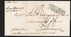 India, Bauleah, 1833, "BAULEAH POST OFFICE/Pt Pd" Double-Circle ...