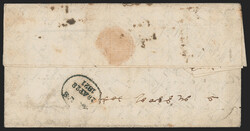 India, Bellary, 1821, "POST PAID/BALLARY" Oval Handstamp (Giles 1). ...