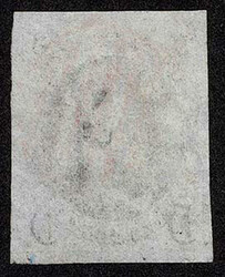 UNITED STATES: 1847 5c brown (our opinion) ,light red grid cancel, ...