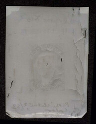 SR SPERATI Reproduction: 1845 5c,reversed cliché on celluloid in ...