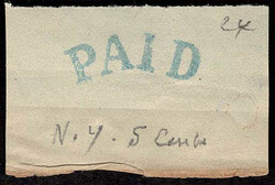 SR SPERATI Reproduction: Cancellation, "PAID": curved arc .three ...