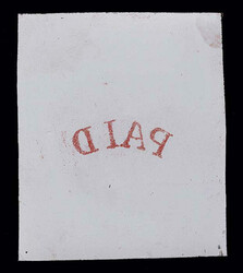 SR SPERATI Reproduction: Cancellation, Reversed "PAID": curved arc in ...