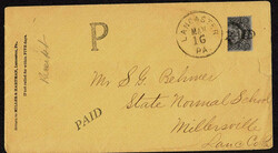 UNITED STATES: Forgery; 1851-1861; 12c Two BISECTS "used" on ...