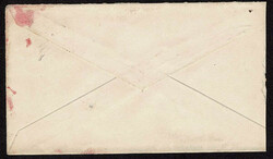 UNITED STATES: Forgery; 1869 3c "used on patriotic cover" .Red and ...