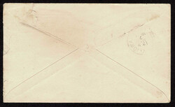 UNITED STATES: 1843 Columbian Issue, $3 green ,"tied" by ST LOUIS MO ...