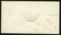 UNITED STATES: 1853-55, 3c brownish claret position 49R6 ,margins all ...