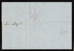 UNITED STATES: 1851 3c brownish carmine ,margins all around , barely ...