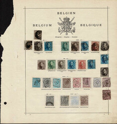 BENELUX: 1840 to 1910; Collection of many hundred stamps on old-time ...