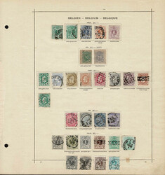 BENELUX: 1840 to 1910; Collection of many hundred stamps on old-time ...