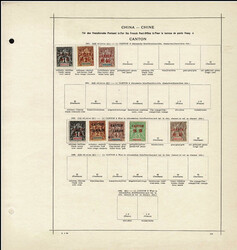 CHINA: 1885 to 1909 Collection of approximately 158 stamps on ...