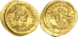 10.60.40: Ancient Coins - Byzantine Empire - Justinian I, 527 - 565