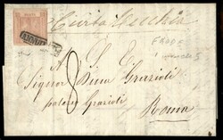 Frode postale - Modulo affrancato con esemplare del 1 grana (3) ...