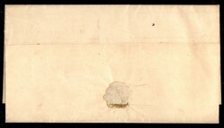 Involucro di lettera affrancata con due 1 grano carminio I tavola ...