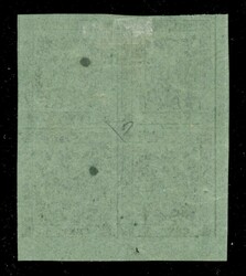 1855 - Quartina del 5 cent verde oliva (8a cat.21000) - angolo di ...
