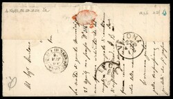 Lettera affrancata con 10 cent azzurro scuro (27a) da Malcesine (P.ti ...