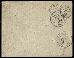 25 cent Umberto (40) isolato su bustina da Napoli a Maine (USA) - ...