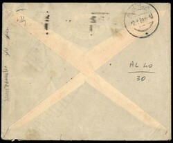 Busta affrancata con 30 cent Proclamazione Impero (442) + 25 cent ...